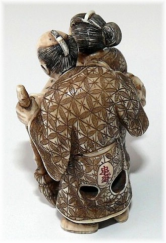 японская антикварная нецке из слоновой кости, 1920-е гг.