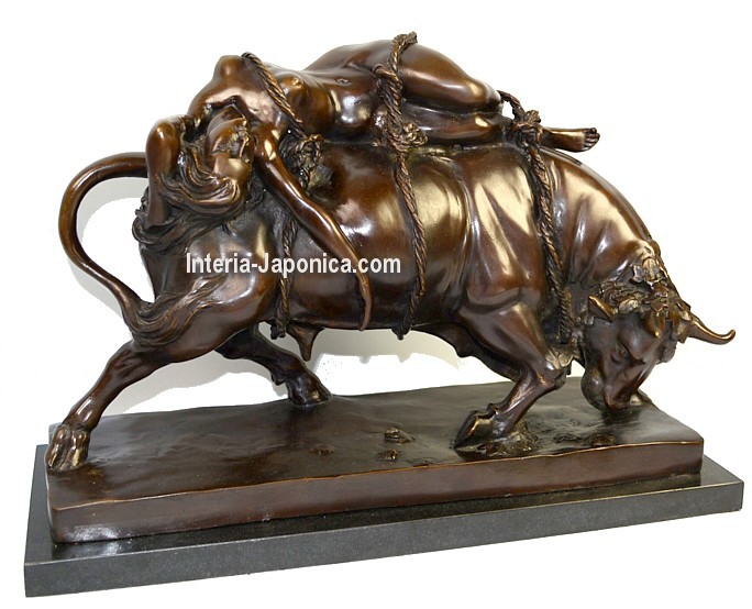 бронзовая интерьерная скульптура Похищение Европы