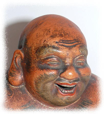 антикварная фарфоровая фигура Хотэя, одного из Семи Богов Счастья, эпоха Эдо