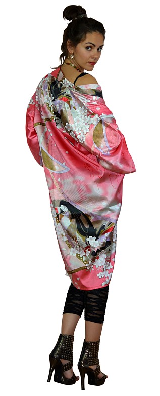 японское кимоно мини, длина 106 см