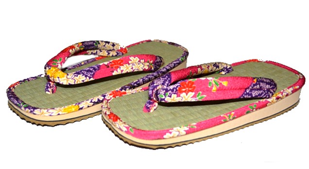 японская обувь для кимоно - дзори, ручная работа, сделано в Японии