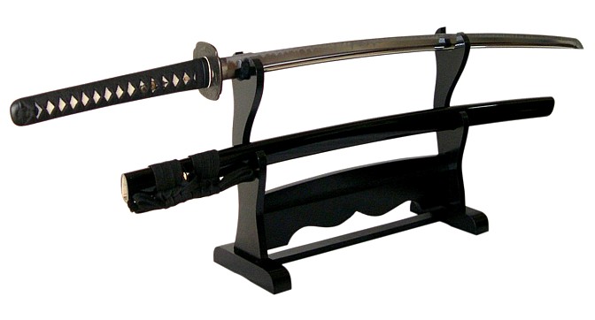 подставка для двух самурайских мечей 