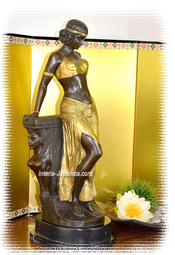 бронзовая скульптура Египетская Храмовая Танцовщица, Европа, ХХ в.